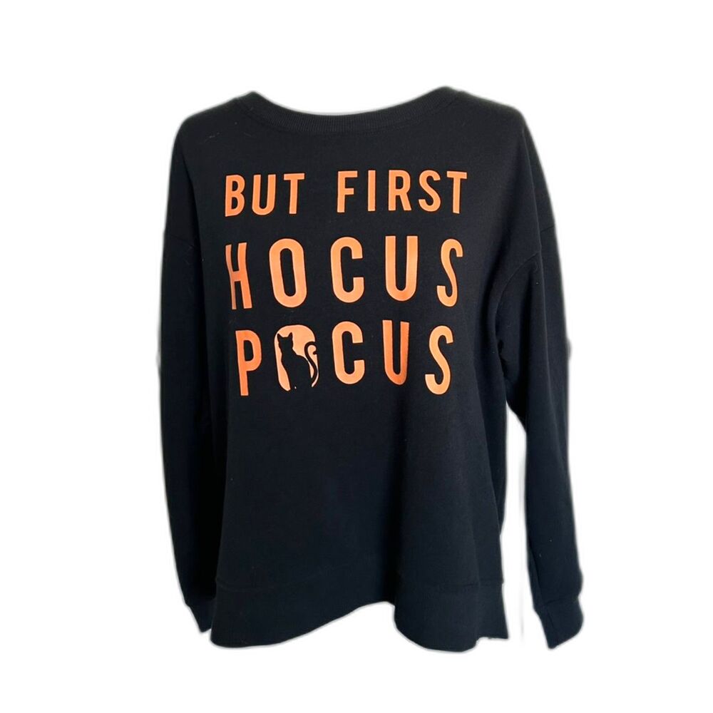Fifth Sun Hocus Pocus Black Halloween Themed Sweatshirt Women's XL
